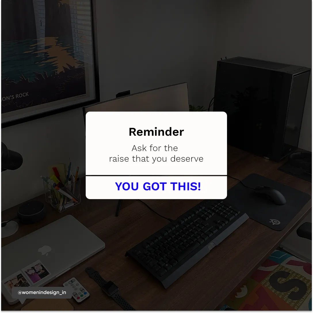 wid_india's tweet photo. Early week motivation to go get that raise! You've got this. Let's discuss asking for things that you deserve — https://t.co/D56P7M15Fi