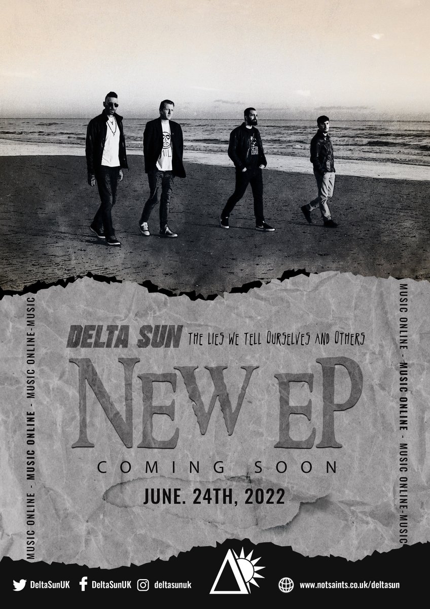 DeltaSunUK's tweet photo. Only 3 days now &amp; our #EP "The Lies We Tell Ourselves and Others" will be out!
We're just a little bit excited to share with you all.
#deltasun #NewRelease #AlternativeRock #rock #music #MUSICDAY2022 #worldmusicday2022 #WorldMusicDay #Brighton #tuesdayvibe https://t.co/CG5JUrPFCy