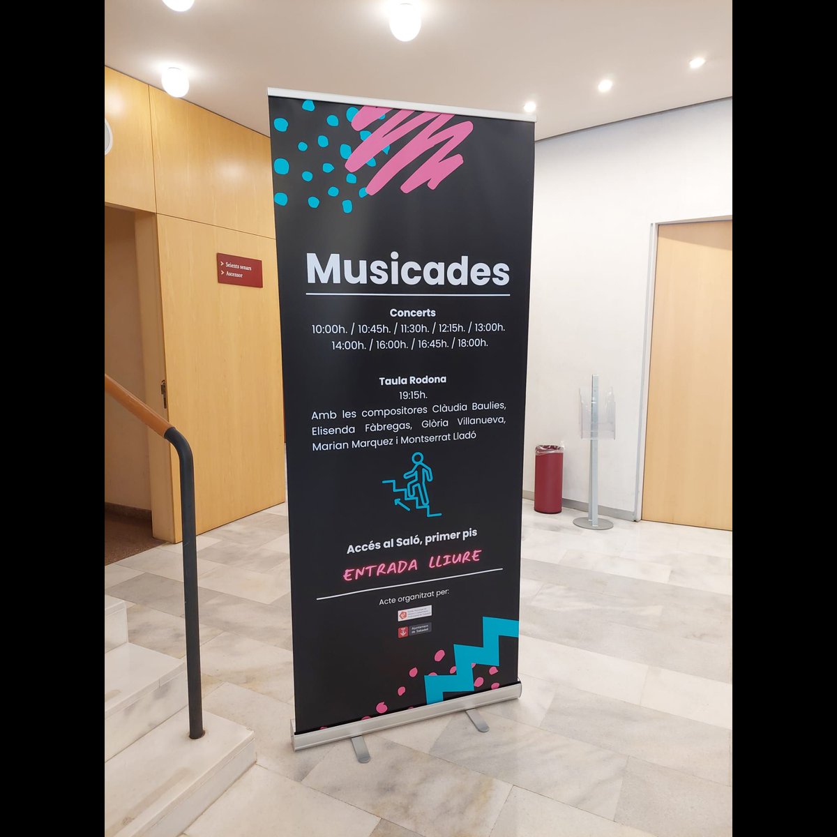Dissabte vam participar a la jornada "Musicades" organitzades pel Conservatori de Sabadell, dedicades a les dones compositores.
#donescompositores #sabadell