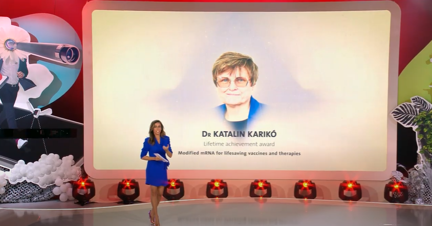 EPOorg's tweet photo. 🏆 Congratulations to Katalin Karikó @kkariko for winning the Lifetime Achievement award at the European #InventorAward 2022! 👏👏👏 

https://t.co/O8E7FvbTuU   

@PennMedicine @BioNTech_Group https://t.co/MmFnwsf3oK