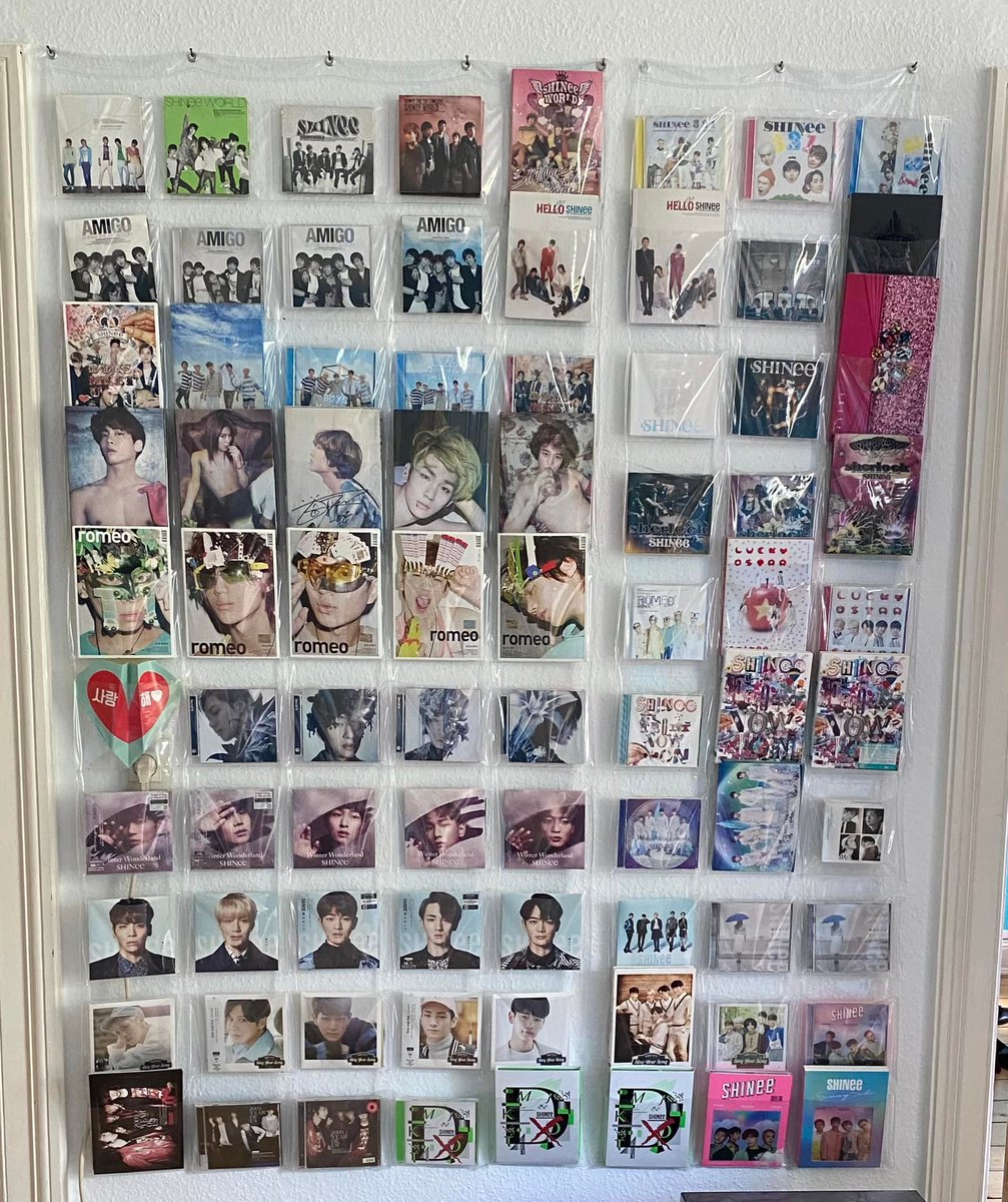 TheNenya's tweet photo. And finished - for now! 
For the next 15 days my SHRINee will be complete. All albums in all versions. 🥰
(if I missed a version - please let me know! 😁)
#SHRINee #Shawolthings #SHINee #샤이니 @SHINee https://t.co/iLb0aFkbTH