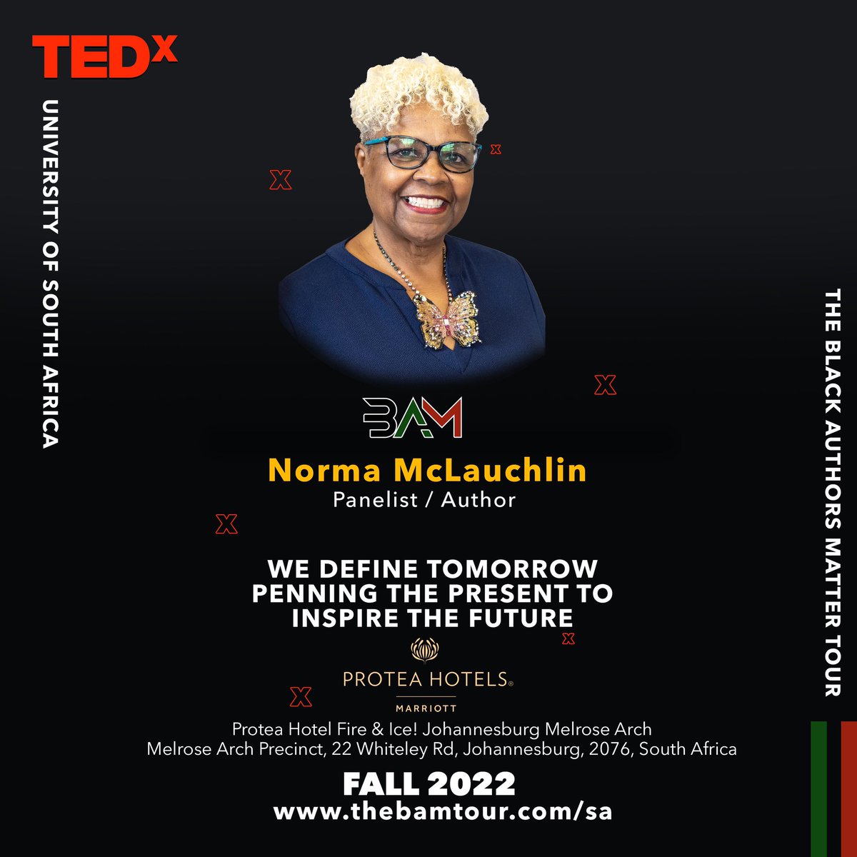 Congratulations to @NormaMclauchlin on being selected to speak on the @tedx_official @tedxunisouthafrica panel in Johannesburg, South Africa.
 
#literacyadvocate #speaker #writer #author #unapologeticallydrg #BlackCreators #BlackInfluencers #tedx #southafrica