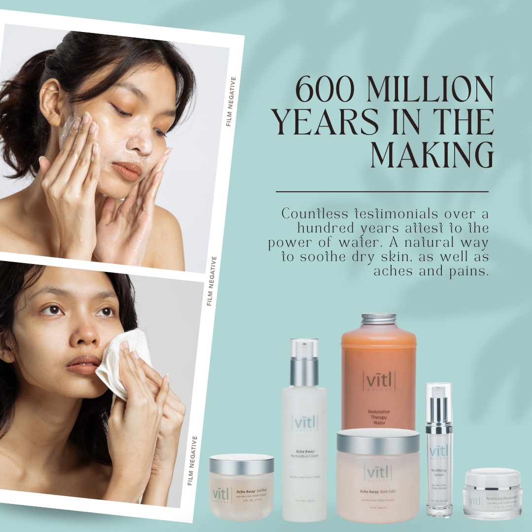 VitlWaters1's tweet photo. Take time to make your skin happy. Freshen up your skincare routine with Vītl Waters and let your skin shine through. https://t.co/i5KA9sSMhl