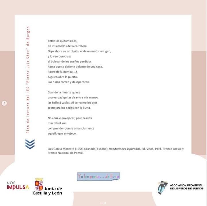 Fotografías veladas de la lluvia lo tiene casi todo: verano, nostalgia, Cernuda, atardeceres, tiempo, infancia y periódicos.
Un poema cargado de imágenes, donde el poeta ha ido desgranando como un ala de lluvia que esparce en las colinas el iris de los sueños.
 #LuisGarcíaMontero