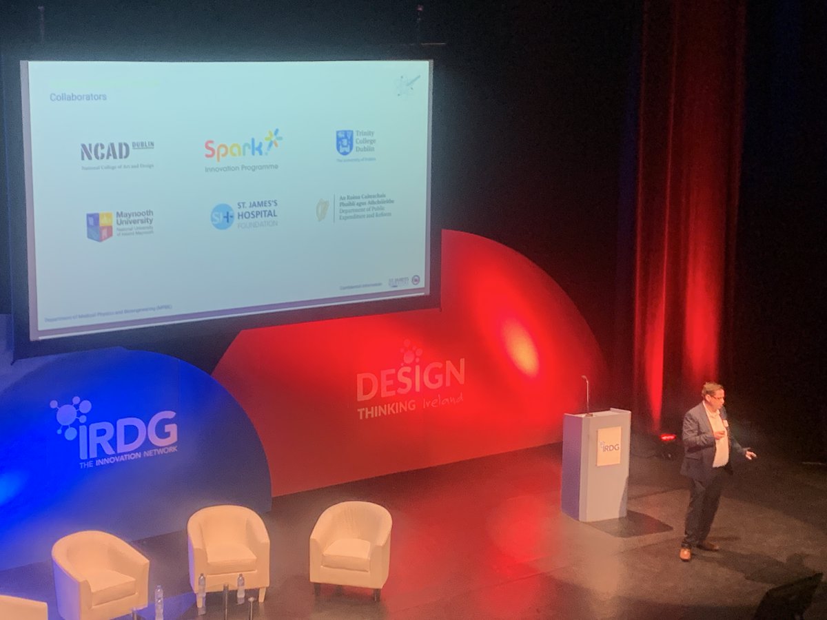 irdggroup's tweet image. Dr. Chris Soraghan from @stjamesdublin on the importance of collaboration to make #DesignThinking a success at the hospital @NCAD_Dublin @ProgrammeSpark @tcddublin @MaynoothUni
