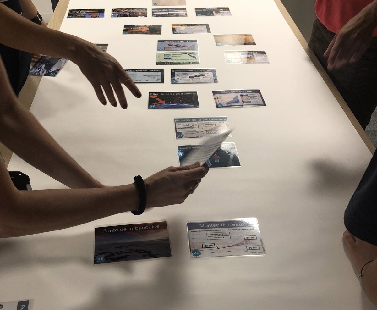 Ce matin, j’ai suivi un atelier @FresqueDuClimat sur mon lieu de stage <a href="/SchneiderElecFR/">Schneider Electric France</a>. Un super moyen de sensibiliser aux enjeux environnementaux et climatiques dans un format ludique et vulgarisé ! 🌏