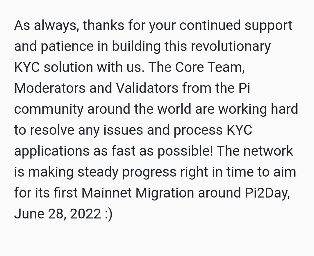 🔥🔥ITS OFFICIAL GUYS🔥🔥

ENCLOSED MAINNET 28 JUNE THIS YEAR. MORE LIKE NEXT WEEK🥶

Thanks to <a href="/PiCoreTeam/">Pi Network</a> for their hardworks from 2019-2022. We sure appreciate it.

And also thanks to great #PiNetwork community like <a href="/WoodyLightyearx/">Woody Lightyear 𝛑</a> <a href="/PiRevolutionX/">Pi Revolution π</a> <a href="/pichainmall/">PiChain Global</a> @Pito_Go &amp; More!