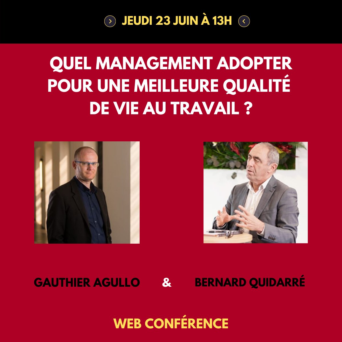 🔵Nous organisons le Jeudi 23 juin à 13h00 une Web Conférence qui va vous apporter 4 outils pratiques et concrets destinés à vous permettre d’atteindre plus rapidement, efficacement et sereinement vos objectifs.📊 #management #QVT #webinaire
us02web.zoom.us/meeting/regist…