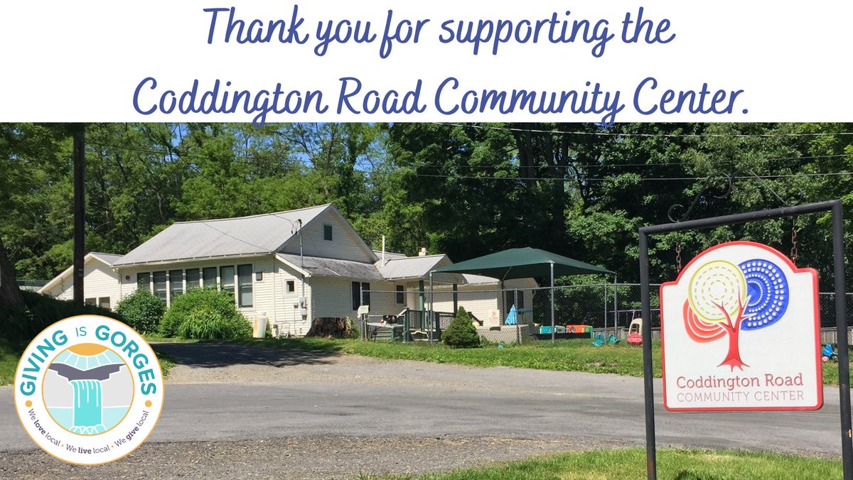 We’d like to thank the Jia family for being our first Giving is Gorges donation of the day! Please support our Building Community at Coddington capital campaign. 

givingisgorges.org/organizations/…

#Gig2022 #Coddington #CRCC #buildingcommunityatcoddington  #donate #twithaca
