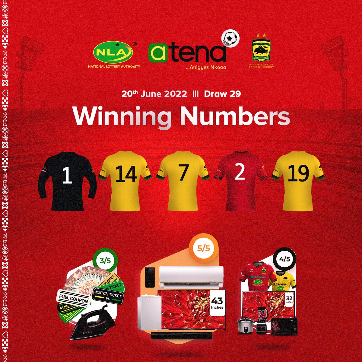 #EdeyGoOn 
Experience the #atenasmile with as little as Ghs2 or more through the #deepCode *780# and.follow the prompts to play. Play more to better your chances of winning. 

<a href="/AsanteKotoko_SC/">Asante Kotoko SC - 2X CAF CL Winners🥇</a> <a href="/supporterscorps/">ASANTE KOTOKO SUPPORTERS CORPS</a> @Kotoko_News <a href="/LotteryGhana/">NLA</a> @AsanteKotokoSu1 @TeamKotoko <a href="/NCCKotoko/">NCC - Asante Kotoko SC</a>