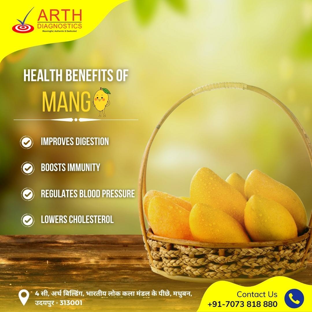 Apart from being refreshing & delicious mango offers benefits in the form of key nutrients that help people fight disease.

+91 7073308880

#arthdiagnostics #mango #fruits #healthyfruit #benefitsofmango  #diagnose #bestdiagnosticcenter #healthcare  #healthylifestyle #udaipur