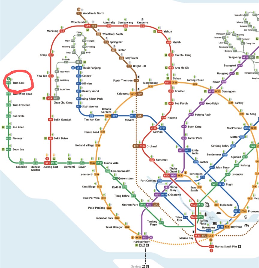 tktktk09's tweet photo. 国内日帰り出張とも言えるのか、シンガポール西部のトゥアスまで行ってきた。East West Line MRTの終点駅であるTuas Linkで下車すると、目の前はマレーシア。
#シンガポール
#Singapore
#Tuas
#TuasLink https://t.co/gzKYeNDx6g