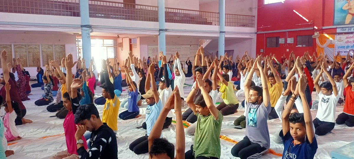 #YogaForHumanity  थीम पर दतिया स्थित शासकीय स्नातकोत्तर स्वशासी महाविद्यालय में योगाभ्यास हुआ।

#InternationalDayofYoga  #YogaDay 
#IYD2022  #YogaInMP