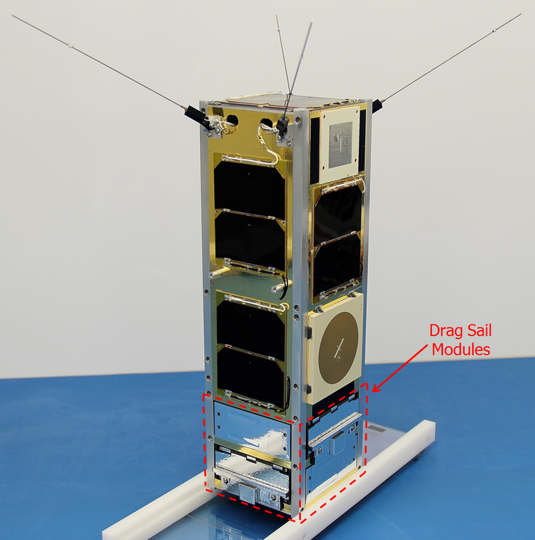 SFL_SmallerSats's tweet photo. Space Flight Laboratory (@SFL_SmallerSats) #DragSail technology for #NanoSats &amp; #MicroSats is among the only commercially viable deorbiting devices available today, aside from propulsion. Just demonstrated by successful #DeOrbit of 3.5kg CanX-7 #nanosat. #SpaceDebris https://t.co/FaROHyO7sZ