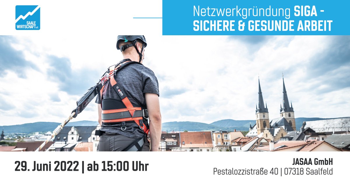 saalewirtschaft's tweet photo. Netzwerkgründung #SIGA - Sichere &amp; Gesunde Arbeit am 29.06.2022 👍
In diesem Netzwerk bietet wir unseren Mitgliedern exklusive Veranstaltungen und Praxis-Workshops, bündeln Expertenwissen und geben praktische Orientierung.

Wann und Wo? ➡ https://t.co/wKgxvBQ3rw
Jetzt anmelden! https://t.co/Q1ziMRmSYj