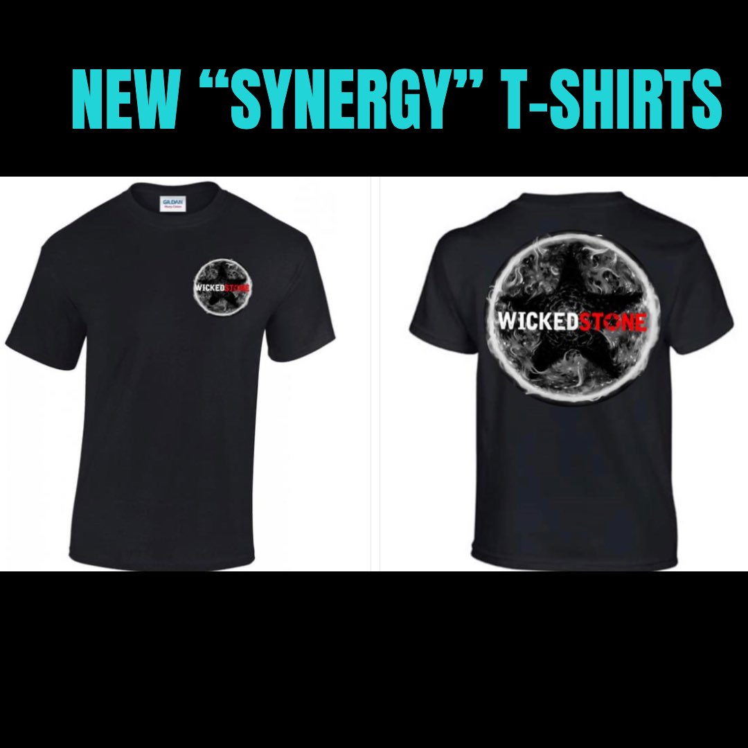 💥‼️NEW SYNERGY T SHIRT‼️💥
Available now in our online store ! 

wickedstone.bandcamp.com/merch

We currently have all sizes from Small to XX-Large available, grab them quick whilst stocks last !