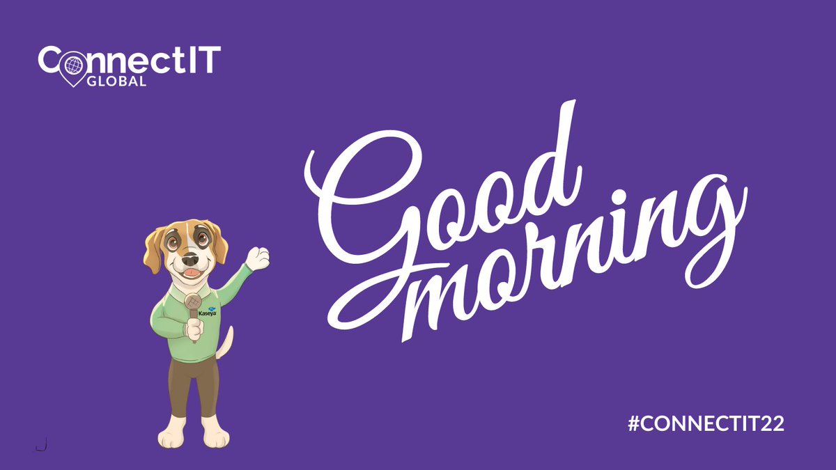 KaseyaCorp's tweet photo. Good morning, Las Vegas! ๐ Today's a big day. Fuel up with breakfast starting at 7 am. #ConnectIT22 #ConnectwithCoop
https://t.co/wh1e4i82gE https://t.co/p0CcjwqDm0