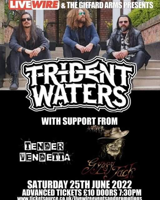 This Saturday we hit the @giffardarms with @TenderVendetta and Gypsy Jack. Who's coming to party!?