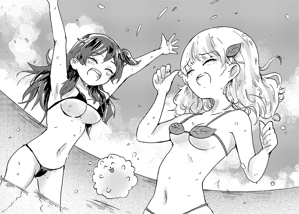 特定のフォロワーTS合同こと女茶犬アンソロジー(って何?)に真夏のさわやか漫画を8P寄稿しています!出雲りょう子ちゃんやエッチな触手も登場するよ〜〜!!! https://t.co/trP2bbzcLi 