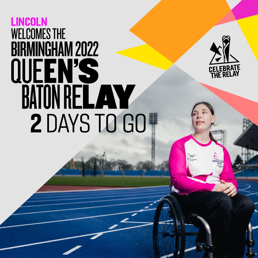 2 DAYS TO GO Don't forget! Ahead of the End of Day celebration event for the Queen's Baton Relay at Castle Square on 10 July from 5pm-6.30pm all City of Lincoln Council pay and display car parks (all except Lincoln Central) will be FREE between 4pm and midnight See you there!