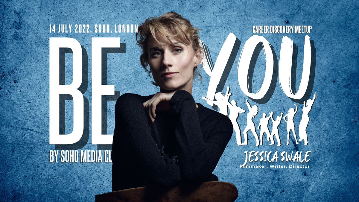 Olivier award-winning film maker, writer &amp; director, Jessica Swale joins career discovery panel at BE YOU Festival on 14 July 22.

If you're looking for inspiration &amp; a place to ask your questions about making it in the industry, book now.
beyoubysohomediaclub.eventbrite.co.uk
#inspiration