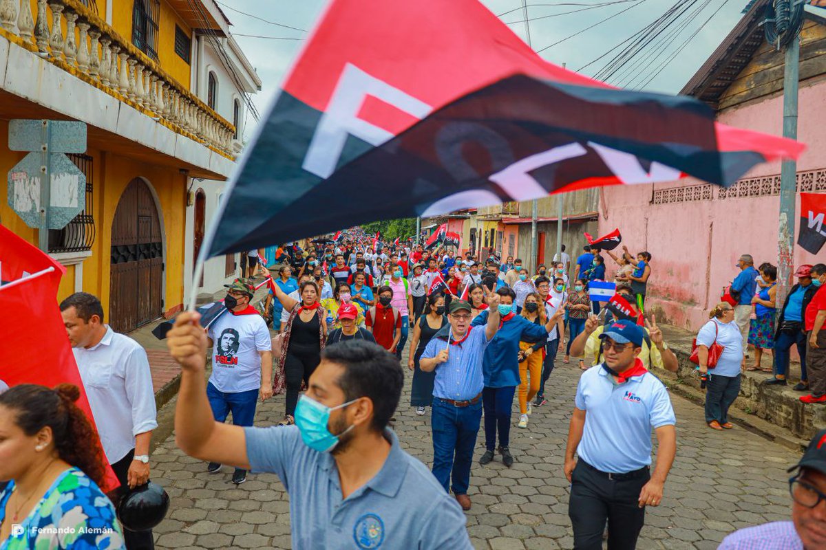 León Ruge, celbrando el 43 aniversario de ser liberada de la dictadura somocista y como primer capital de la Revolucion Popular Sandinista.
#4319FuerzaDeVictorias
#FSLN 
#Nicaragua