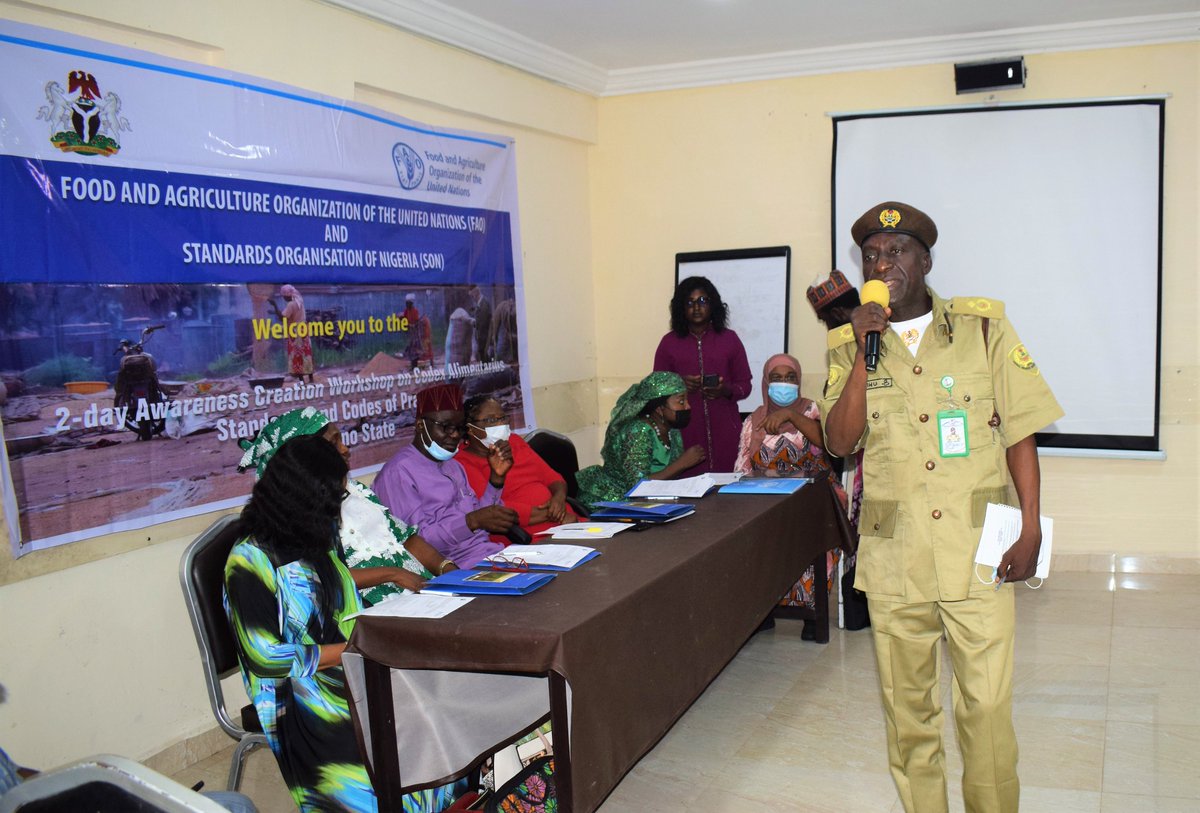 On-going in Kano: Awareness &amp; sensitization program on the importance of using <a href="/FAOWHOCodex/">Codex Alimentarius</a> standards &amp; codes of practice for farmers, processors, small/medium entrepreneurs with the media to ensure food is safe, good quality for consumption &amp; conforms to international standard.