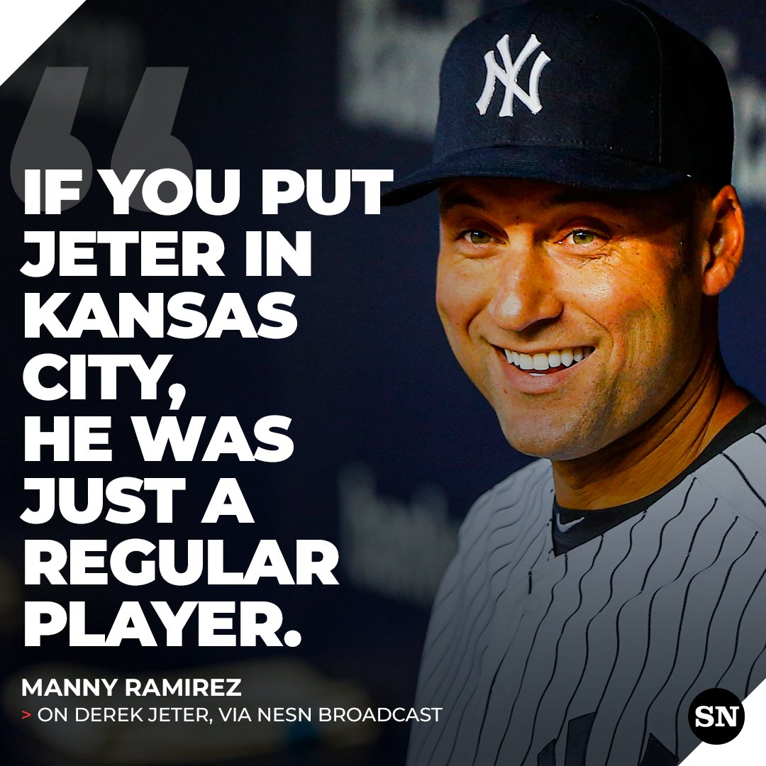 Manny Ramirez with some thoughts on Derek Jeter 👀, image size:1080x1080