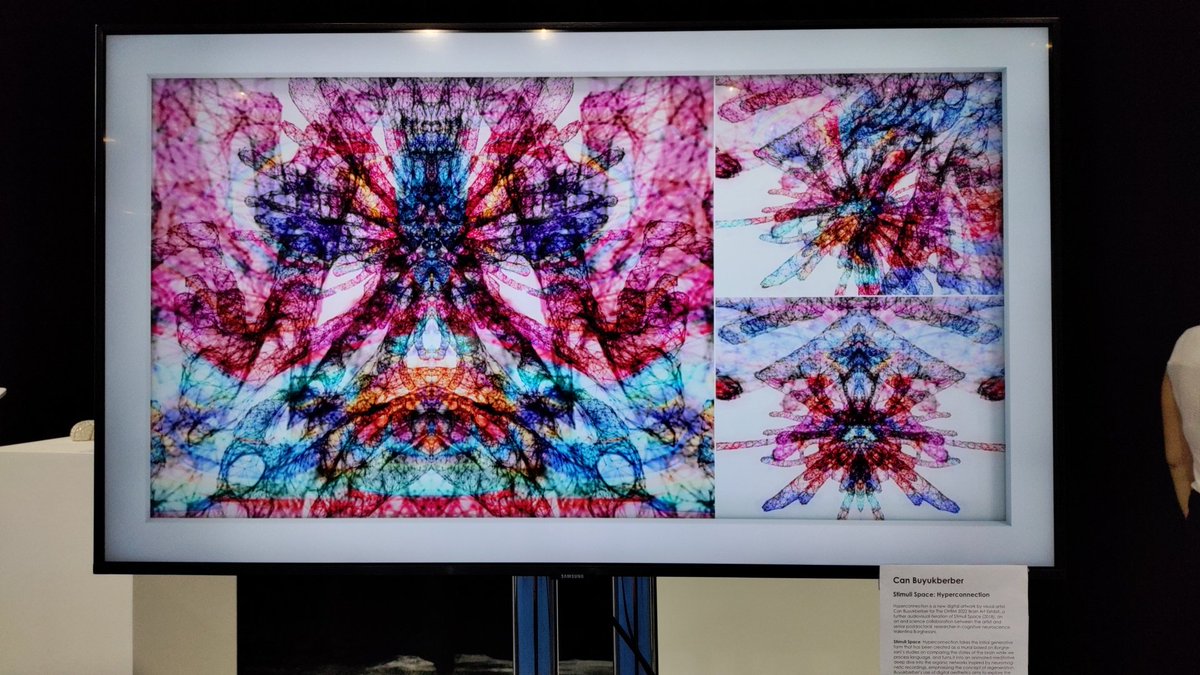 annacanalgarcia's tweet photo. Wonderful with the brain art exhibition 😍🎨 great job by Can Buyukberber, Laura Vavassori&amp;Jacopo Cenni, and @HaizWebb and @rgutzen 🙌🏾 And much more to see there! #OHBM2022 @OHBM https://t.co/Va8fMv3h4z