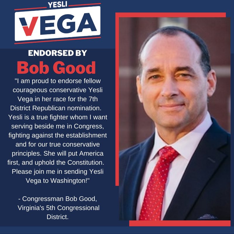 BobGood4America's tweet photo. The polls are now open in Virginia's 7th Congressional District! Vote to send @yestoyesli to Congress today! #VA07 #YestoYesli https://t.co/cROeJwb2C9