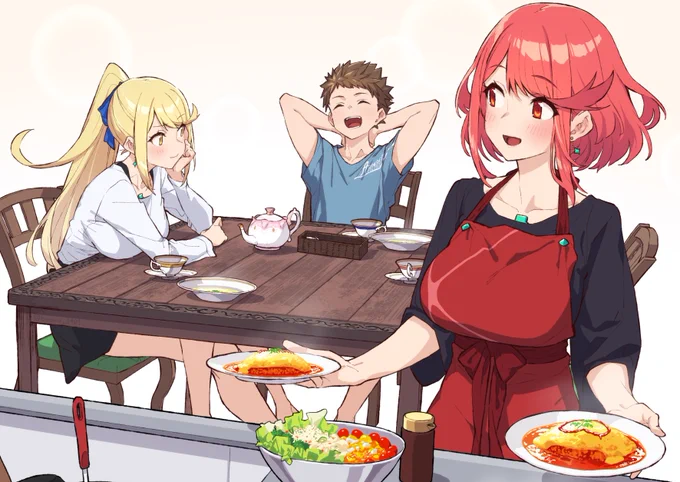 「さぁ ごはんにしましょう」 