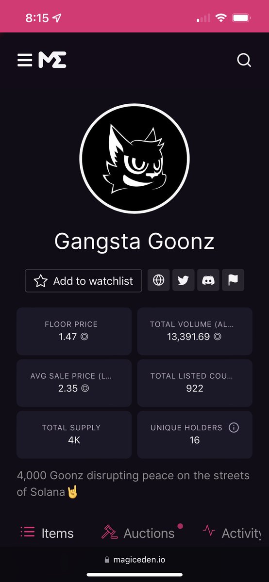 solkingmike's tweet photo. @MagicEden 13k volume and 16 unique holders, fix your website🤣🤣 https://t.co/0tpVztr24M