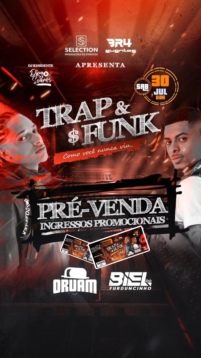 leocarneiro9's tweet photo. Bora de #TrapeFunk
Dia 30/07, as duas vertentes se juntam para trazer o melhor pra vc!
INGRESSOS ANTECIPADOS COMIGO😃
Me procurem na Sapataria Bia Shoes😃
#vemqvem @Selectionproduc https://t.co/c3d1xnPiOv