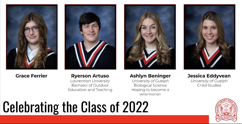 We recognize the hard work and determination of our Sacred Heart grads. Congratulations Class of 2022!