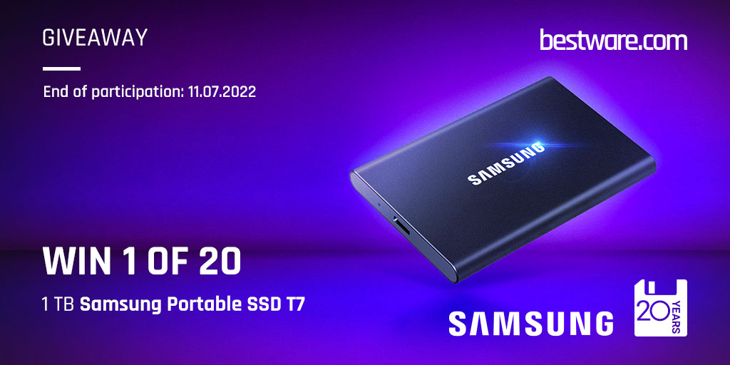 bestware.com (@bestwarecom) on Twitter photo 🍀 #Giveaway 🍀
We celebrate 20 years of <a href="/schenker_tech/">Schenker Technologies</a> and give away 20x 1 TB Samsung Portable SSD T7! Every entry increases your chance to win.
🎁 Participate now: bit.ly/3zVRgDF
We wish you good luck!
#bestware #samsung 🍀 #Giveaway 🍀
We celebrate 20 years of <a href="/schenker_tech/">Schenker Technologies</a> and give away 20x 1 TB Samsung Portable SSD T7! Every entry increases your chance to win.
🎁 Participate now: bit.ly/3zVRgDF
We wish you good luck!
#bestware #samsung