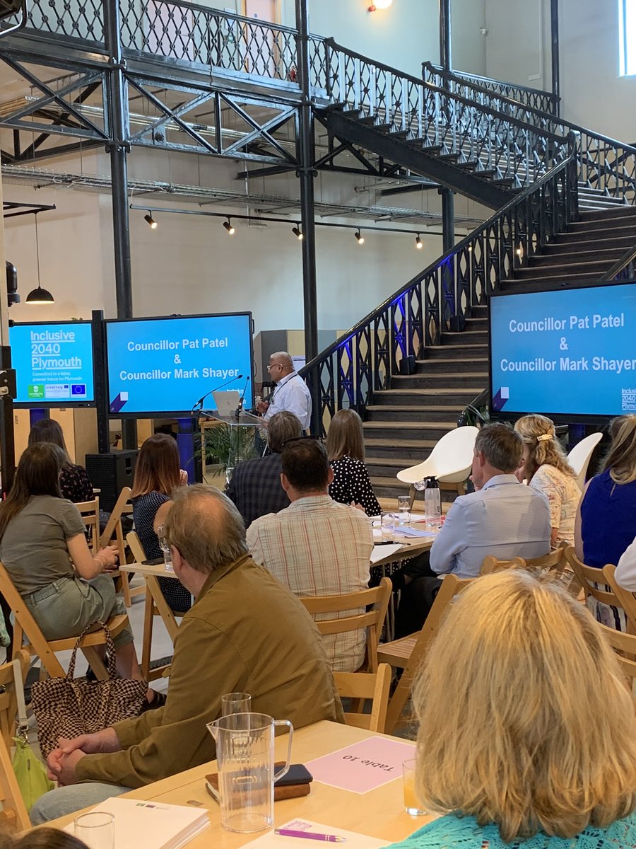 Alexis Bowater OBE has introduced Lindsey Hall where we were welcomed by the Inclusive Growth Group, and Cllr Mark Shayer and Cllr Pat Patel where they discuss how inclusive growth is integral to economic growth!

#Inc2040Plym