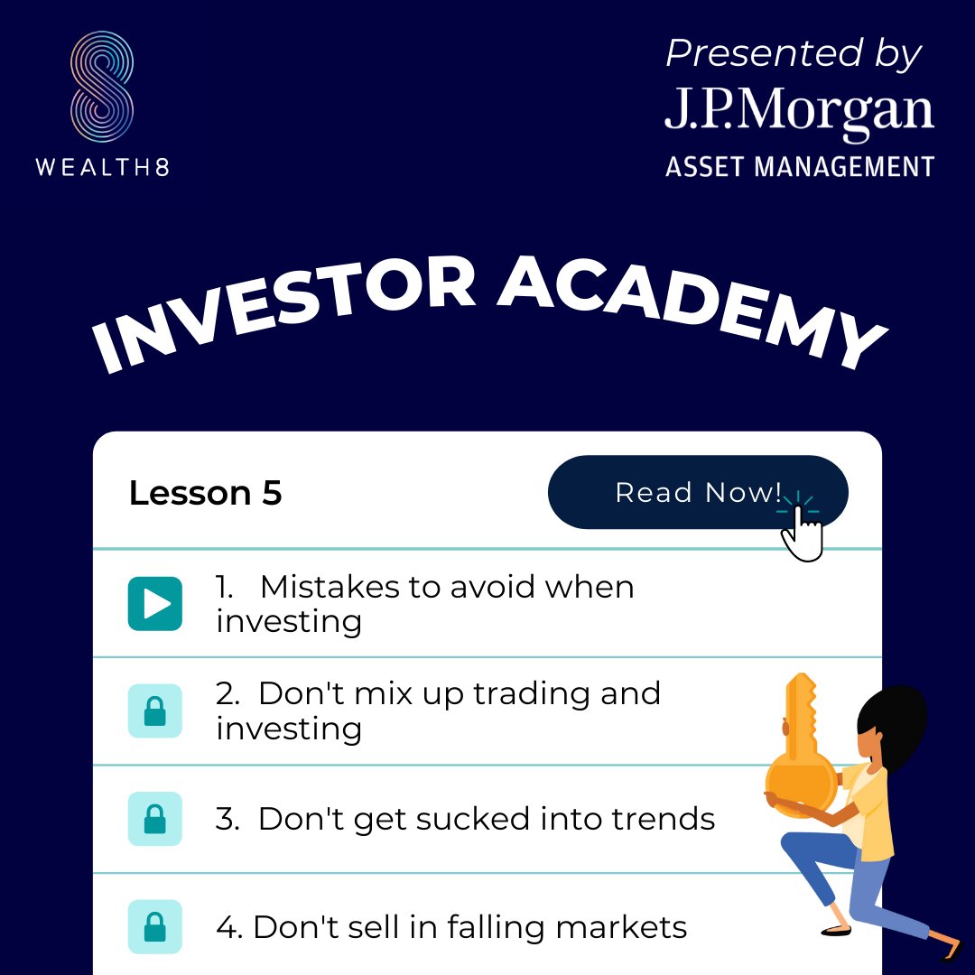 Many savers are put off from investing by the fear of making a mistake but some simple pointers can help put more savers on the path to greater financial security!  Read this weeks lesson of the Wealth8 Academy for mistakes to avoid when investing. #Wealth8 #Wealth8Academy