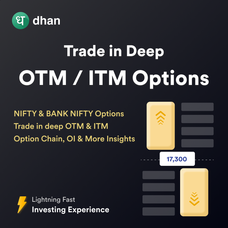 DhanHQ's tweet photo. Expiry trading made smarter &amp; faster ⚡

- Instant order placement
- Basket orders with margin benefits
- Deep OTM / ITM options, LEAPS

Switch to Dhan for a lightning fast trading experience.