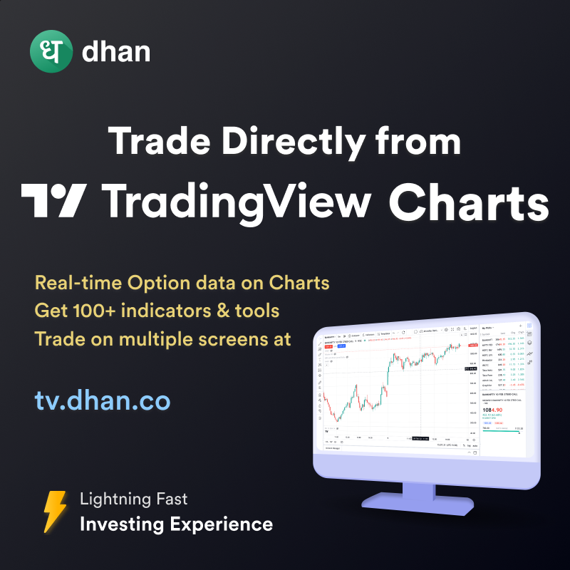 DhanHQ's tweet photo. Expiry trading made smarter &amp; faster ⚡

- Instant order placement
- Basket orders with margin benefits
- Deep OTM / ITM options, LEAPS

Switch to Dhan for a lightning fast trading experience.