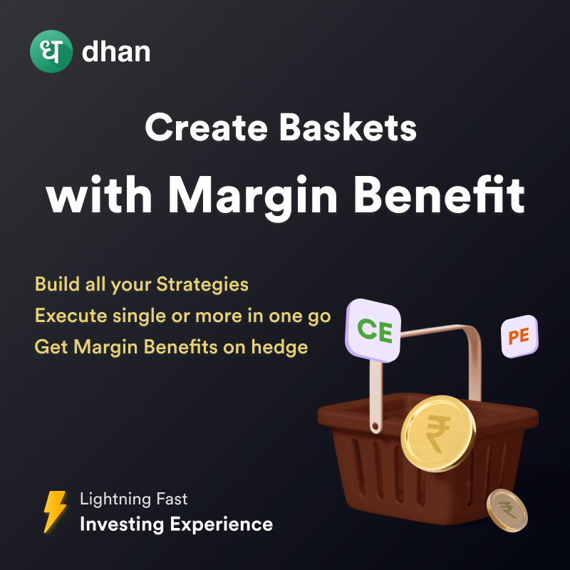 DhanHQ's tweet photo. Expiry trading made smarter &amp; faster ⚡

- Instant order placement
- Basket orders with margin benefits
- Deep OTM / ITM options, LEAPS

Switch to Dhan for a lightning fast trading experience.