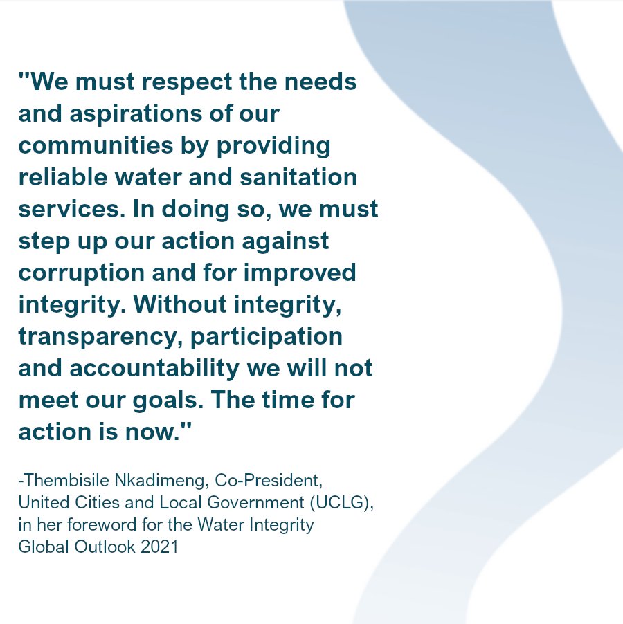 WaterIntegrityN's tweet image. Our partners have done tremendous work in 2021 to put integrity on the agenda💪Thank you!
We are proud of progress made - check it out in our latest annual report: waterintegrity.net/ar2021
Now, there's more to do, come on board for #WaterIntegrity ! #ItsEssential
