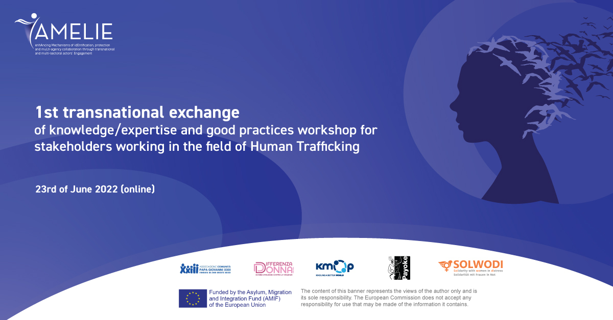 kmop_org's tweet photo. We are inviting you on Thursday, 23 June 2021 (11.00-17.00) to join the online transnational exchange workshop for stakeholders working in the field of #HumanTrafficking.

👉 To attend the workshop, register here: https://t.co/rj3pZWyiJm

#kmop #amelieproject #Greece https://t.co/Xr84xc6SR3