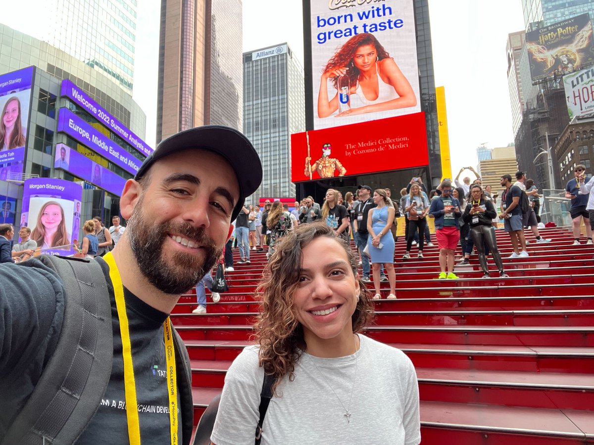 tatum_io's tweet photo. The SuperBowl of #NFTs, @NFT_NYC is starting, and Tatum is attending its official Times Square takeover! 🤩

Are you ready to kick things off with us? Come join us at the Marriot Marquis at 9:30 am ET! 🚀

We are expecting you! 🙌

#nftnyc #timessquare #nfts #nftevents https://t.co/rc7CEdnybt
