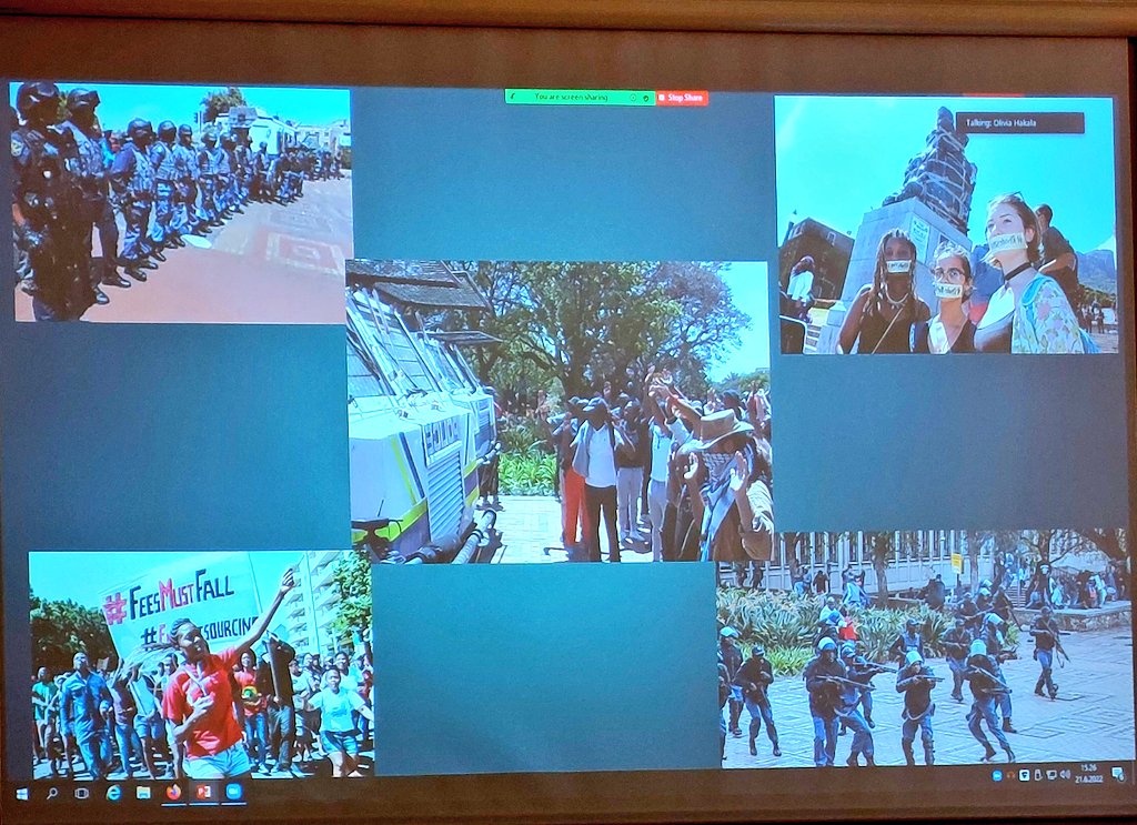 KesiMahendran's tweet photo. The political is personal. #StillIRise
Narratives of (un)learning by Jill Bradbury from Johannesburg- combining her late 99 yo grandmother's colonial story & her student's #Fallist - student movement story - to show how we learn & unlearn historical narratives. https://t.co/FiOJ4ZoepT