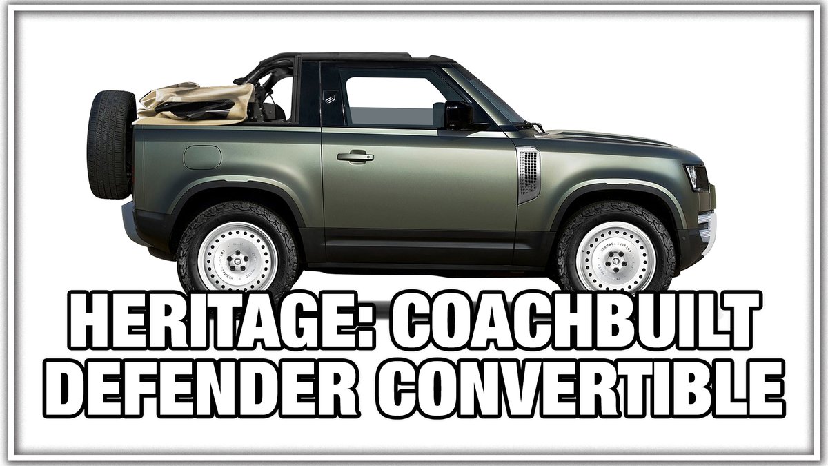 NielsvanRoij's tweet photo. Heritage Customs Valiance Convertible
Inspiration is everywhere! Enjoy this video on the Heritage Customs #Valiance Convertible: https://t.co/K11GTvL4vu
———
#defender #newdefender #rangerover #valianceconvertible #defender90 #KlaasenTerlouw #newdefenderwheels #newdefenders https://t.co/dLYklQjmE5