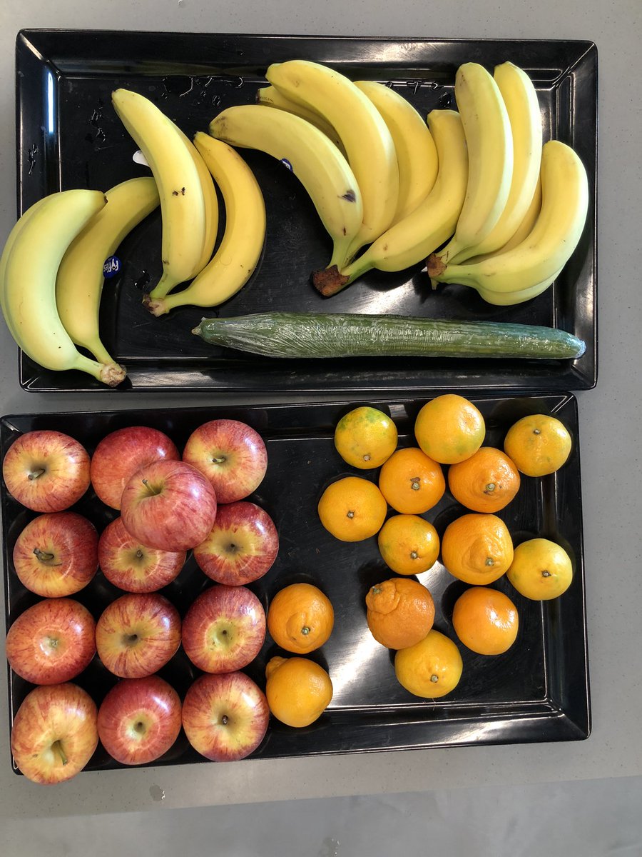 In the kitchenette at work, not sure I’ve ever seen a whole cucumber as an option for these before…