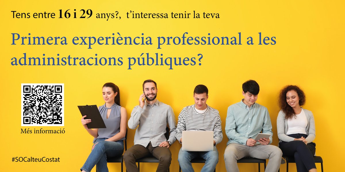 govgirona's tweet photo. 📢Tens entre 16 i 29 anys i vols treballar a la Generalitat?
Accedeix a pràctiques remunerades 10 mesos amb el programa Primera Experiència del #SOC @ocupaciocat.

✅24 places a la vegueria de #Girona (àmbit forestal, arqueologia, gestió documental...)

ℹ️ https://t.co/WfMRdnKx0r https://t.co/HOjvZp5zaI