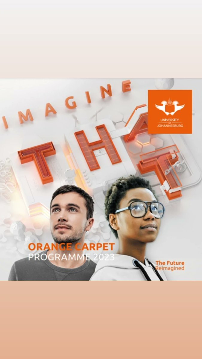 Have you heard of the Uj's Orange carpet learner program? It's an exciting program that you don't wanna miss coz you get a  merit bursary based on your grade 12 results, check out more info on the link below #ImagineTHAT #UJ4IR universityofjohannesburg.us/4ir/learner-po…