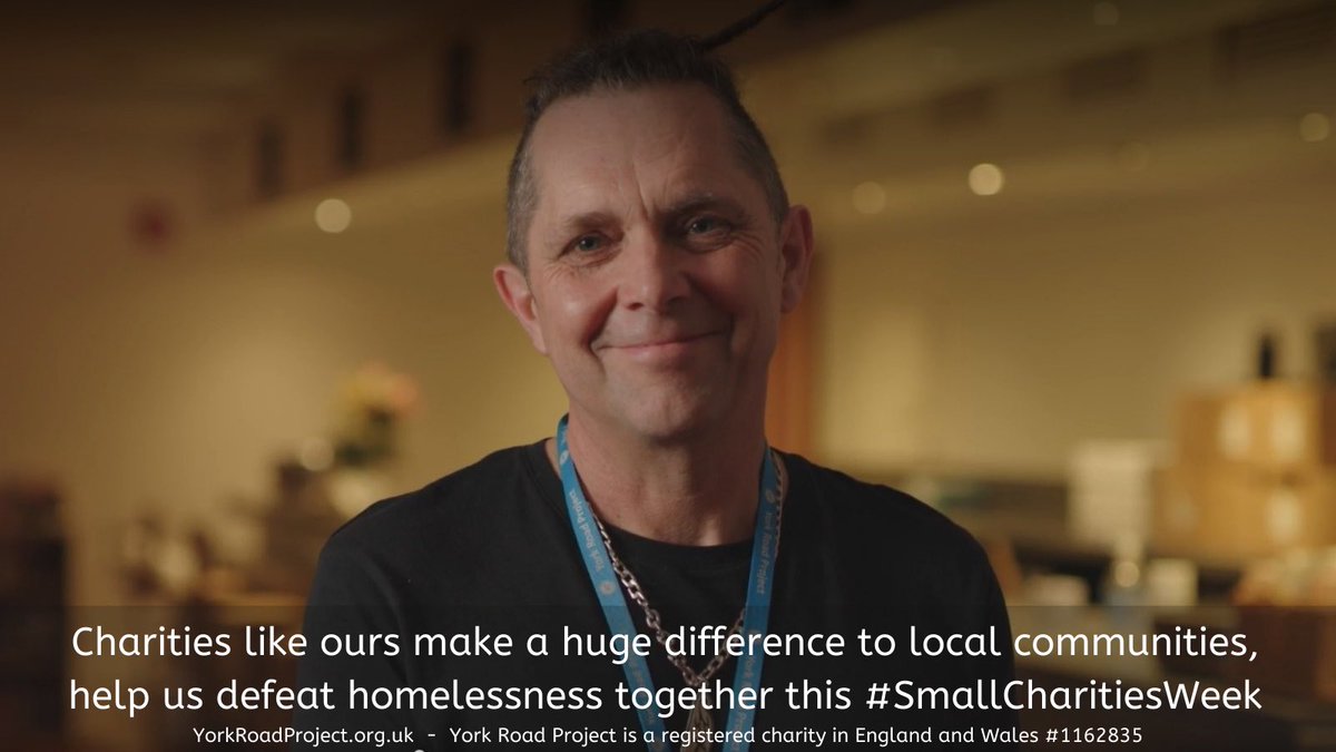 Charities like ours make a huge difference to local communities, 
help us defeat homelessness together this #SmallCharitiesWeek - YorkRoadProject.org.uk