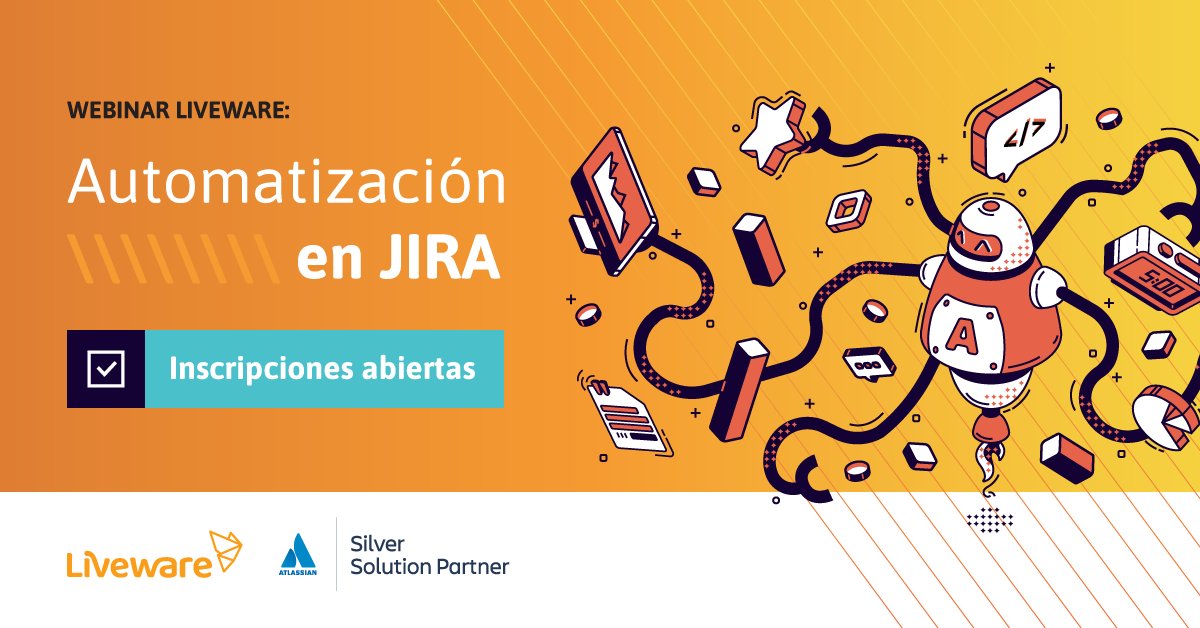 Liveware_issa's tweet photo. Te esperamos el miércoles 29 de junio a las 17hs en nuestro Webinar gratuito #AutomatizaciónEnJIRA 

Inscribite en el siguiente link👉https://t.co/hHcBkxwlYM 

#Atlassian @Atlassian @atlassianevents https://t.co/hQHoMQalMz